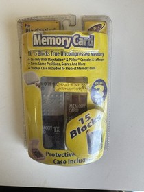 PlayStation 1 PSOne Memory Cards 1x15 Blocks 3-Pack Intec New Sealed PS1
