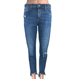 Lucky Brand Damen blau Medium Wash Distressed Mid Rise Skinny Denim Jeans 30 - Bild 1 von 5