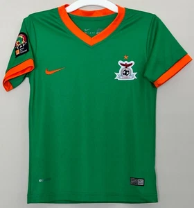 Nike Dri-Fit Sambia Fußball Trikot Jungen Kinder Größe 22 Grün CAF 2017 (14,5" Brustumfang) - Bild 1 von 11