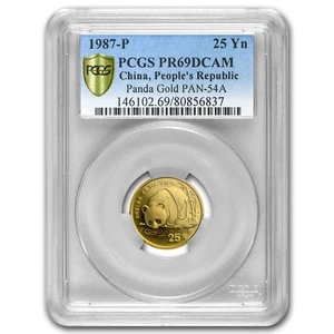 1987 China 1/4 oz Proof Gold Panda PR-69 PCGS - Picture 1 of 3