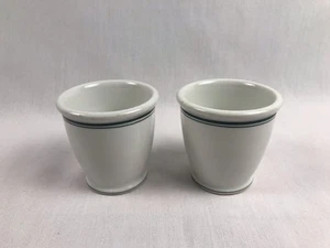 BAILEY-WALKER CHINA CO. Footed Egg Custard Cup Green Stripe Restaurant Ware 1934 - Picture 1 of 9