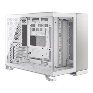 Corsair 2500X Micro Atx Dual Chamber Pc Case White/Satin Grey Aluminum - Afbeelding 1 van 1