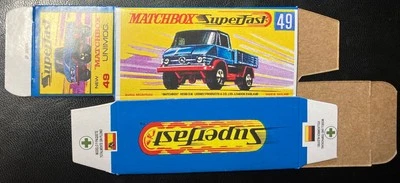 Matchbox Superfast #49 Unimog ‘70-‘71 Type G Repro Box  - Image 1 of 2