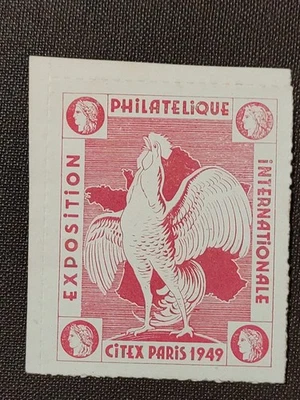 1949 vignette Cinderella  Coq Citex Paris 1949 - Photo 1/2
