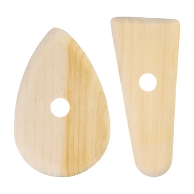 2 costillas de cerámica 10,3 cm 11,7 cm arcilla de madera cerámica herramienta de escultura Foto 1 de 4