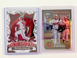 Lote de 17 tarjetas de béisbol HESTON KJERSTAD 2024 Rookie Topps cromadas Panini Donruss - Imagen 1 de 6