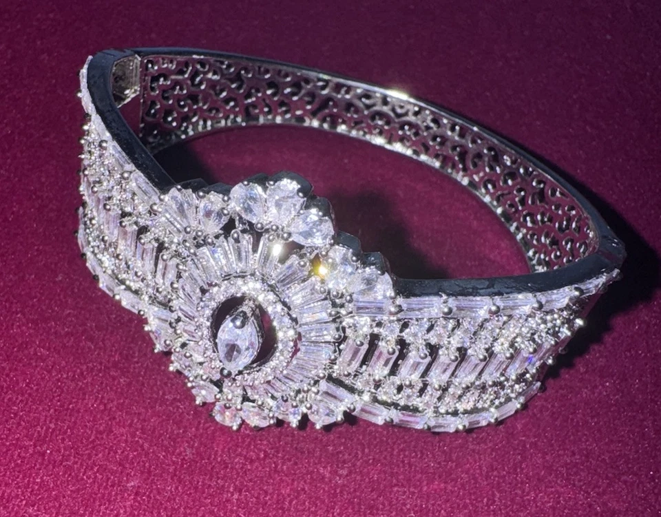 Pulsera Plata Circonita Cúbica Diamante Foto 1 de 4