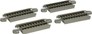 - Snap-Fit E-Z TRACK 3” STRAIGHT TRACK (4/card) - NICKEL SILVER Rail With Gra... - Picture 1 of 7