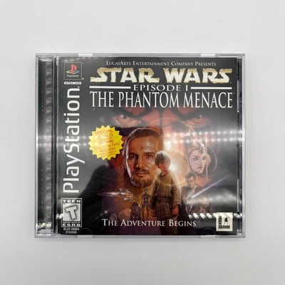 Star Wars Episode 1 - The Phantom Menace PS1 original Black Label CIB with Reg. - Image 1 of 4