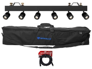 Chauvet DJ Pinspot Bar DMX 6) Independantly Controlled Pinspots Lights+Bag+Cable - Picture 1 of 12