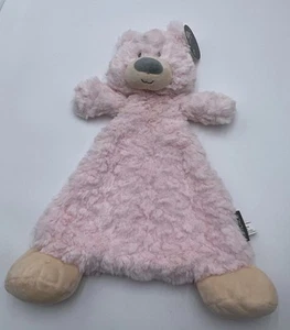Coperta di sicurezza Demdaco Bella Bear Rattle Blankie rosa Nunu, Lovey, Minky, Tutu - Foto 1 di 8
