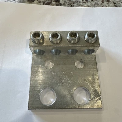 ILSCO T4A4-250N Mechanical Lug Connector; 1/2 Inch Bolt Size, 6 AWG - 250 KCMIL - Image 1 of 4