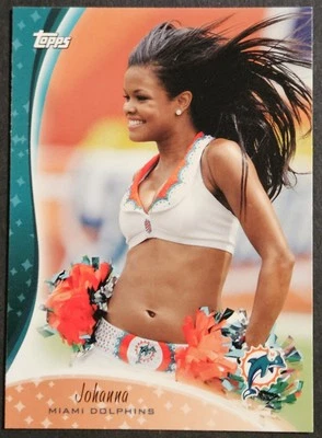 2009 Topps Cheerleaders #C12 Johanna Miami Dolphins - Image 1 of 2