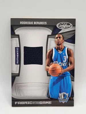 2009-10 Panini Certified - Fabric of the Game Rodrigue Beaubois #FOG-RB /250... - Image 1 of 2