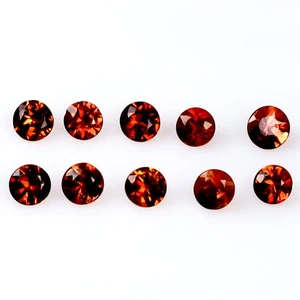 0.95 ct (10 pcs Lot) CALIBRATED SIZE(3 x 3 mm) Round Padparadscha Sapphire - Picture 1 of 2