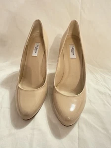 L.K. Bennett Size 38 Tan Leather 4" Pump -W/Box - Picture 1 of 14