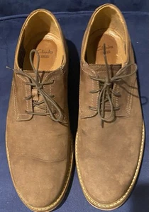 Scarpe uomo Clarks 1825 comode marrone cioccolato nabuk taglia 12M - Foto 1 di 10