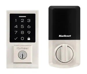Kwikset SmartCode 270 Contemporary Touchpad Elec Deadbolt SmartKey Satin Nickel - Picture 1 of 11