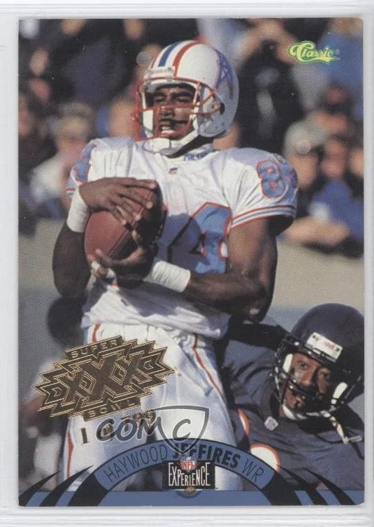 1996 Classic NFL Experience Super Bowl XXX /799 Haywood Jeffires #58 - Image 1 of 2