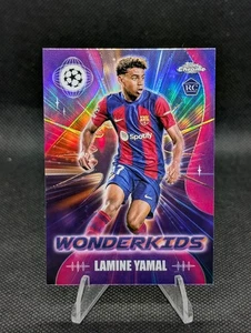 2023 Topps Chrome UEFA Club Competitions Wonderkids Lamine Yamal #WK-3 Rookie RC - Bild 1 von 2