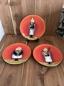 Lot 3 CERTIFIED INTERNATIONAL Stoneware CHEF PLATES 6.25” Tracy Flickinger Bread - Picture 1 of 6