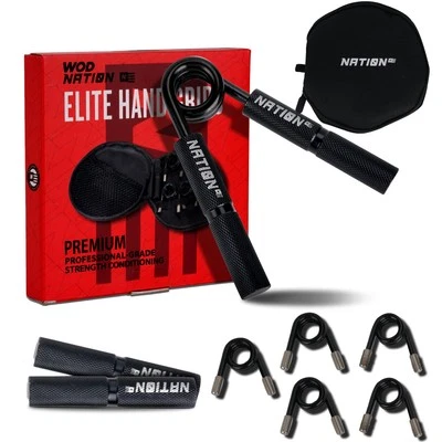 WOD Nation Hand Grip Strengthener Adjustable Grip Strength Trainer 100LB 300LB |