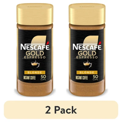Nescafé Gold Espresso Blonde, Instant Coffee, 3.5 oz ( 2 Pack ) - Image 1 of 4