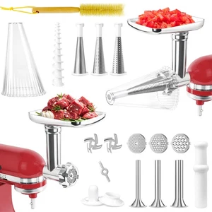 Fruit and Vegetable Attachment Strainer Set with Meat Grinder for Kitchenaid ... - Picture 1 of 7