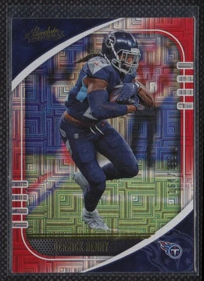 2020 Panini Absolute Red Squares Derrick Henry 164/199 Tennessee Titans #89 - Image 1 of 2