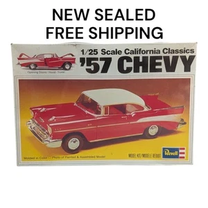 Vintage REVELL '57 CHEVY CALIFORNIA CLASSICS NUOVO VECCHIO MAGAZZINO SIGILLATO IN FABBRICA 1978 1/25 - Foto 1 di 6