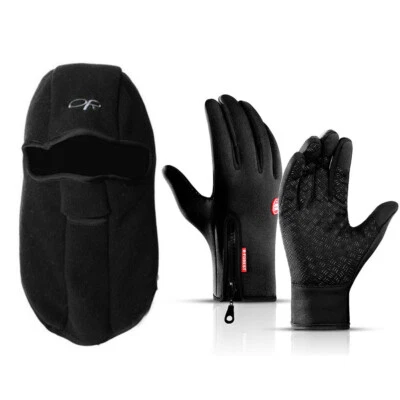 Guante antideslizante de invierno cálido forrado de vellón y pantalla táctil para clima frío Foto 1 de 4