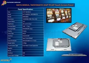 23.8" Novomatic 400R23802 Open Frame PCAP Touch Screen Monitor Full HD 1920×1080 - Bild 1 von 7