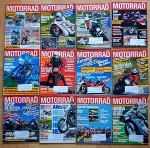 25x Motorrad 1986 Zeitschrift Jahrgang Oldtimer Sammlung vintage Honda Suzuki - Bild 1 von 2