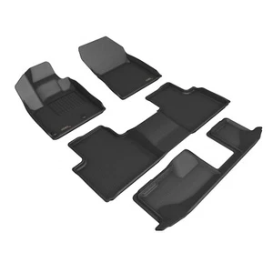 3D MAXpider KAGU Floor Liner Mats BLACK 3 Rows for OUTLANDER 2022 - 2024 - Picture 1 of 23