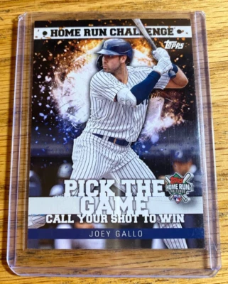 2022 Topps Series 2 Joey Gallo #HRC-21 Home Run Challenge NY Yankees Unscratched - Image 1 of 2