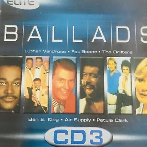 Ballads CD3 Various Artists Luther Vandross Pat Boone The Drifters - Picture 1 of 5