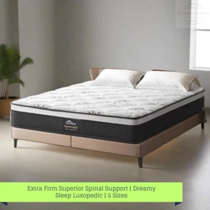 Sleep Luxe Extra Firm 6 Layer 30cm Pocket Spring Mattress | Superior Support - Picture 1 of 10