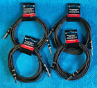 STRUKTURE 10 FT. INSTRUMENT CABLES, 6mm RUBBER (SC1 0R), SET OF 4, FREE SHIPPING