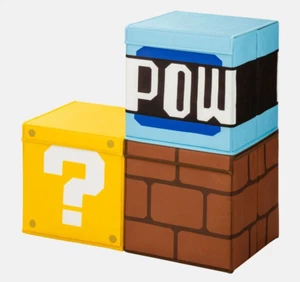 Nintendo TOKYO Limited Super Mario Storage Box Set of 3 Pow＆Brick＆Hatena Blocks - Picture 1 of 9