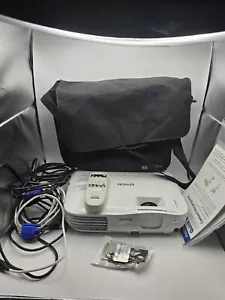 Epson EX3200 Digital LCD Projector H369A Power Cord Remote Cables Paperwork Bag - Picture 1 of 11