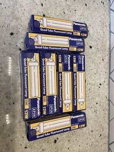 Panasonic 4 Pin Quad Tube Fluorescent Lamp Bulb FDS13E27/4. 13W SET OF 7 - Picture 1 of 4