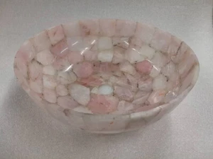 Luxury Rose Quartz Agate Sink – Natural Stone Vanity or Kitchen Countertop Basin - Picture 1 of 4