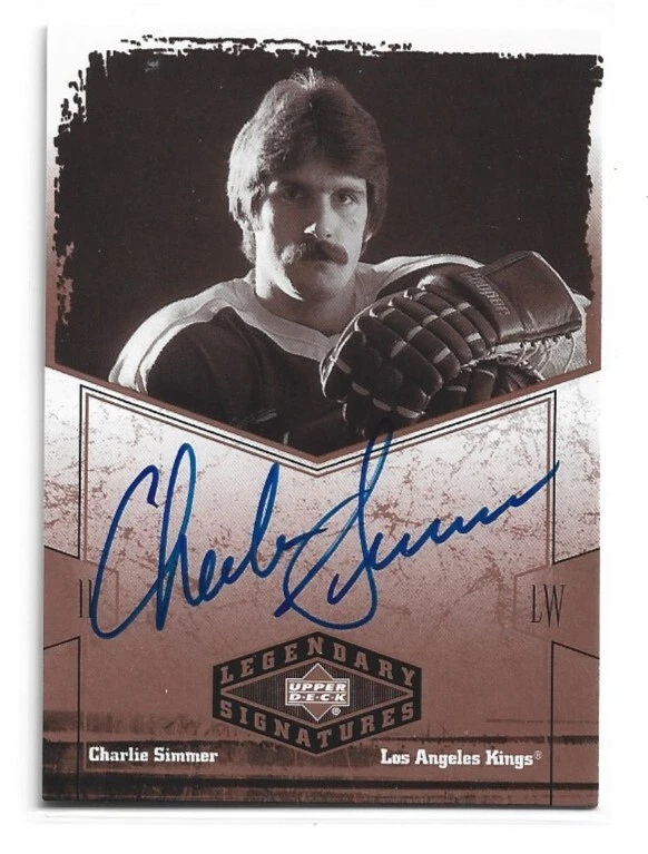 04-05 Upper Deck Legendary Signatures Charlie Simmer CS - Image 1 of 1