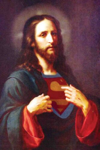Casier photo héros Jésus-Christ Superman boîte à outils aimant réfrigérateur bière super homme Dieu
