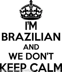 Brazilian Wall Sticker.. 20 inches Tall We Don't Keep Calm Vinyl Wall Art Decor - Picture 1 of 2