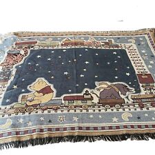 Goodwin Weavers Classic Pooh Tapestry Fringed Blanket 44x46