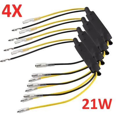 4x Widerstände Kabel LED Mini Blinker Motorrad 21W Widerstand Wiederstand - Bild 1 von 4