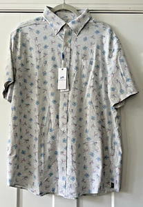 Southern Tide NWT Men's Medium Sport Shirt Heather Light Gray Allure NWT $120 - Picture 1 of 13