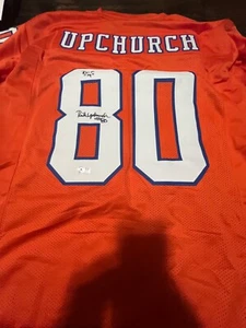 Autographed Rick Upchurch Jersey Denver Broncos Jersey ROF 2014 Beckett Signed - Picture 1 of 5