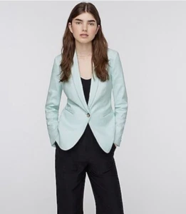 NWT J. Crew Parke Blazer Stretch Linen Jacket Light Blue 8 - Picture 1 of 13